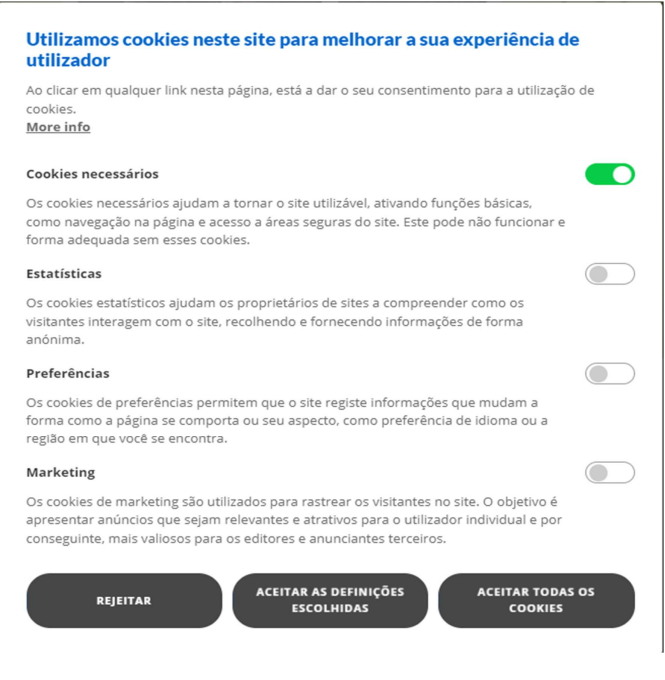 Privacidade Cookies